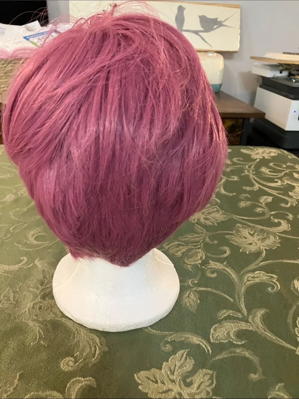 Short Pixie Cut Women’s Wig in Rose Pink